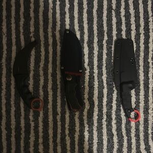 Elegant Black and Red Accessory Set